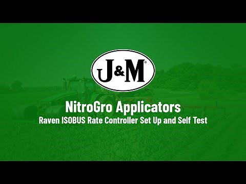 Raven ISOBUS Rate Controller Set Up and Nozzle Flow Check