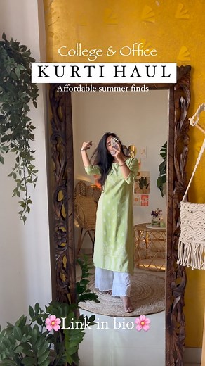 ANAM 🌸 on Instagram: "Kurti under ₹399 🤠 A perfect go for summers 🫶🏻 Comment down below to get links in your DM. Or check check out link in bio🫶 All the products have 10% off, code is WISH1O Review 🕊️ Printed cotton blend fabric Wearing size ‘S’ Fit 10/10 Quality 10/10 Let me know which is your favourite ??? . #bornoninstagram #kurtaset #kurtastyle #salwarsuits #kurtasets #salwarkameez #kurtawomen #womenkurti #salwarsuitonline #casualwear #casualkurta #casualoutfit #casualoutfits #partywea