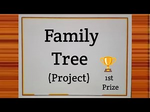 Create a Beautiful Family Tree Easily 🌳 😍 | Big Family Tree Drawing | Family Tree Project Ideas