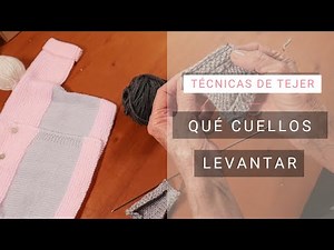 Shaping the fabric 🧶 Which collars to raise ➽ Easy knitting with Lucila