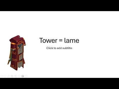 A Powerpoint about The Tower in Minecraft Dungeons