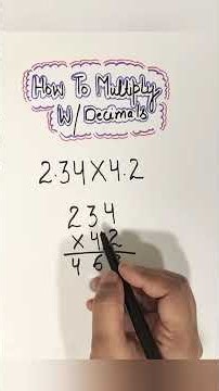 How to Multiply Decimals | Where Does the Decimal Point Go? 🔢 #maths 😊