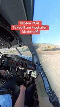 Piloten POV: Abflug auf Madeira✈️ #fliegerei#pilot#flugzeug#cockpit#start#abflug#flughafen#madeira