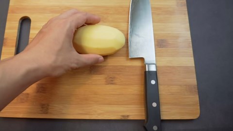 Perfect Crispy French Fries: Semicircle Potatoes Recipe with ASMR Cooking Sounds!