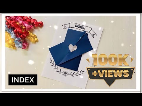 How to make index page / index decoration idea / index /school project #index #schoolproject #video