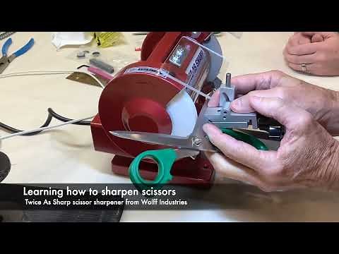 Scissor sharpening training with Wolff Industries