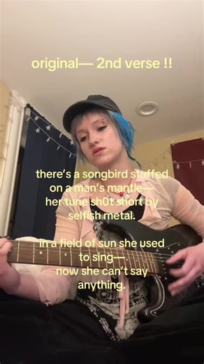 repo$t of the second verse of my deer song bc yall liked the first verse— working on this one everyday once finals r over :33 #midwestemo #midwestemomusic #midwestemoband #folkpunk #folkpunkmusic