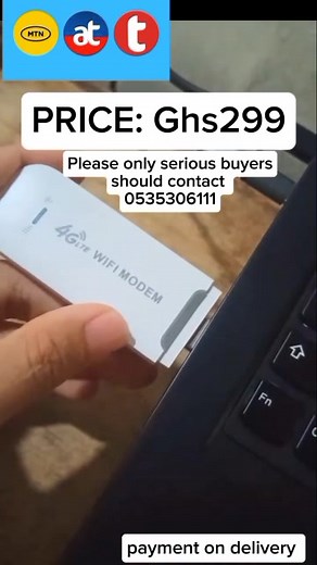 3.4K views · 31 reactions | #CheapWifiGhana #WifiEverywhere #UsbMifiGH #4GLTEGhana Portable USB MiFi – Fast 4G Internet Anywhere! Work, stream, study & browse without interruptions. ✔ Connect up to 10 devices ✔ Super-fast & stable 4G ✔ Pocket-size, easy to carry ✔ Perfect for students & workers Delivery in Accra & Kumasi   Call 0535306111to order now! | Shop Original | Facebook