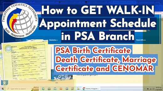 1.6K views · 28 reactions | How to set an Appointment in PSA for walk-in applicant Watch here: https://youtu.be/uIncmC3H7co | Jhonylucastv | Facebook