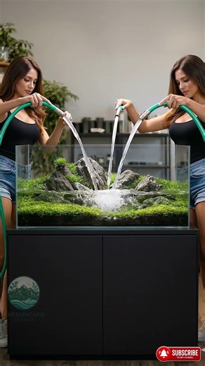 Building a Mini Nature World... "iwagumi master" #aquarium #aquascape #beforeafter #fishtank