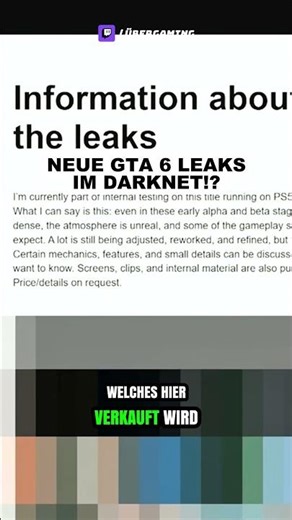 NEW GTA 6 LEAKS ON THE DARKNET!? 🤔 #gta6