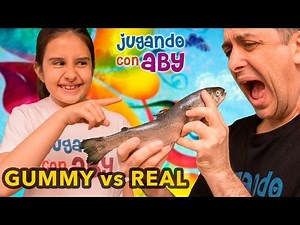 GUMMY vs REAL Food Challenge con Aby