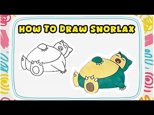 How to Draw Snorlax from Pokémon – Normal-type Character Art