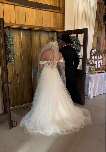 Bride Entrance at The Hunter Barn Wedding
