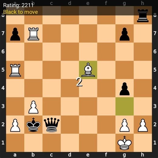 Chess Puzzle Rating 2211 — Black to move! #Shorts