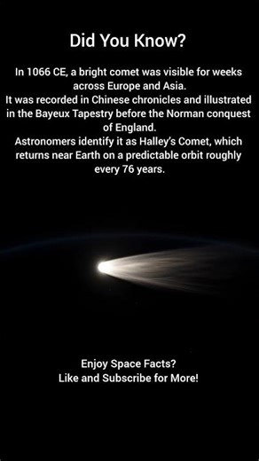 Why A Comet Appeared In The Sky Just Before The Norman Conquest