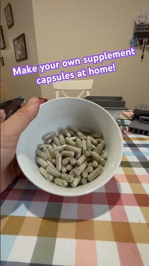 Make your own supplement capsules at home - 3D printed capsule press #3dprinting #diy #educational