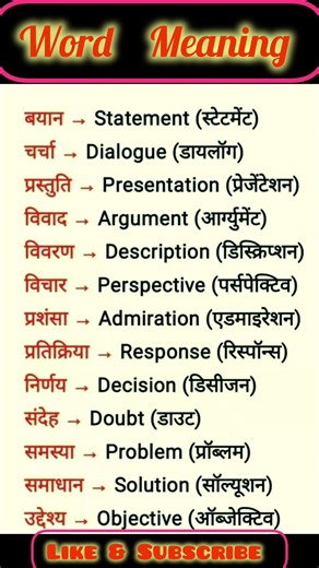 New Words of the day |word meaning |shabdarth | शब्दार्थ|#shorts #short #wordmeaning