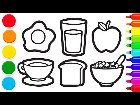 How to Draw Breakfast | Step by Step