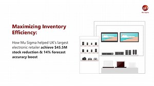Discover how Mu Sigma enabled a leading electronic retailer in the UK to overcome inventory challenges, optimize product availability, implement strategic changes, and meet customer demands. #DataAnalytics #InventoryOptimization #CustomerSuccess #CaseStudies #DemandPlanning #InventoryControl #StockManagement #MuSigma #DoTheMath | Mu Sigma Inc.