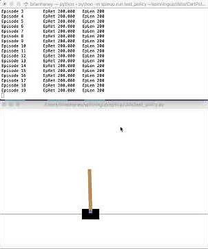 CartPole OpenAI Gym Reinforcement Learning