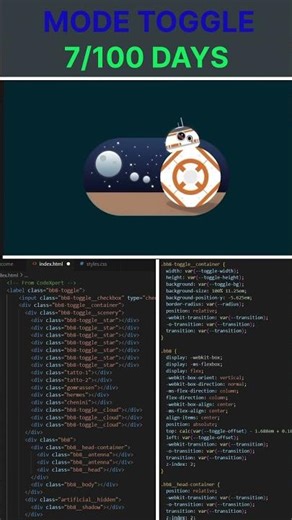Mode Toggle Using Html And CSS