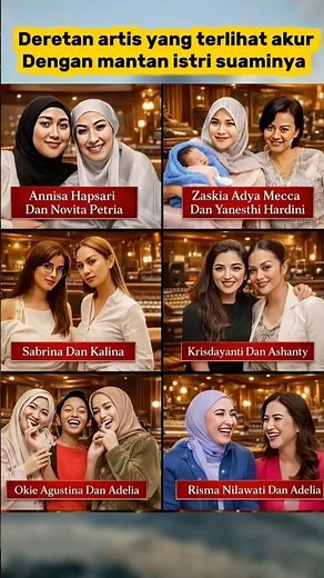 Deretan artis yang terlihat akur dengan mantan istri suaminya