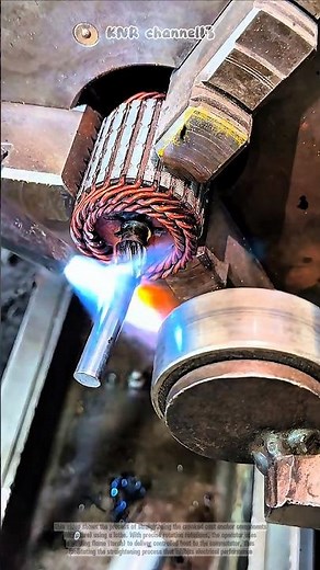 Crooked Commutator Straightening Process#shorts #satisfying #working #welding