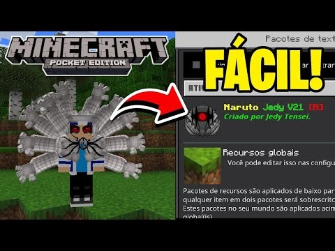 COMO INSTALAR O ADDON/MOD DO NARUTO JEDY SUPER V21.0 NO MINECRAFT PE 1.21!! (2025)