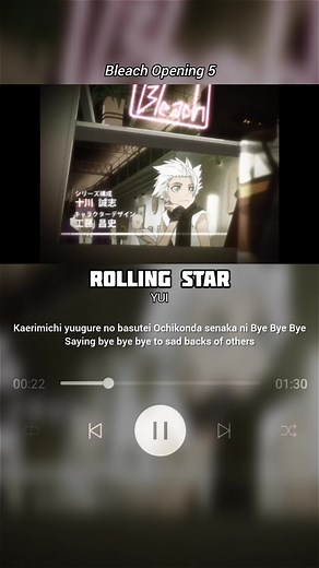 Rolling Star by YUI | Bleach Opening 5