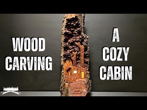 Carving a Cozy Cabin in Cottonwood Bark