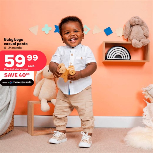 326K views · 591 reactions | Oh Baby! It’s a BIG deal! Get 40 off Baby Boys casual pants (0 - 24 months). Was 99.99, now only 59.99. Hurry now, while stocks last Deal valid from 25 Feb 2025 till 22 March 2025 | PEP | Facebook