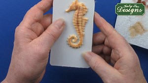 Make incredible Seahorse embellishments for your craft projects!  Watch till the end to see this gorgeous seahorse come alive after it's painted! | Katy Sue Designs Crafts | Facebook