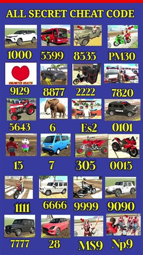 All New Real Code 💥 Indian Bike Driving 3D New Update Chaet Code #shorts#gaming#ibd3d#allcheatcode