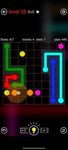 FLOW FREE MANIAS 8x8 LEVEL 38 COMPLETE SOLUTION #android #games #level #flowfree #solution