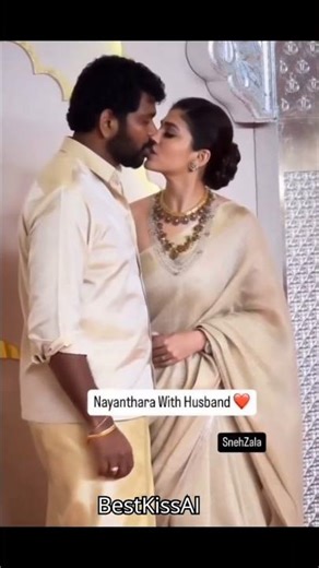 Nayanthara kissing her Husband Vignesh Sivan | #lipskiss #kissing #kiss #love