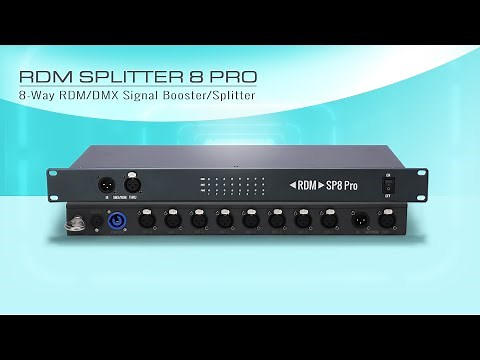 Professional RDM/DMX Signal Booster and Splitter