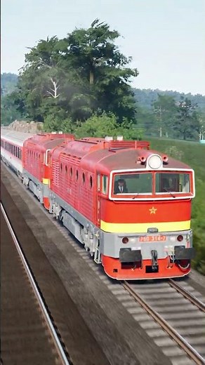 Historic Retro European Train