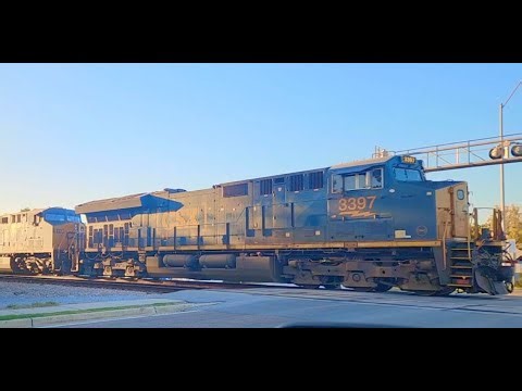 CSX 3397 CSX 821 Horns GE Evo Locomotives Mississippi