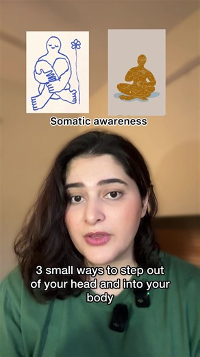 What we’re talking about today is somatic awareness, which is just a simple way of tuning into your body’s quiet signals. your body actually gives you subtle warning signs like a tight chest, cold hands or a clenched jaw long before anxiety or stress completely takes over your mind. by taking just two minutes a day to notice these small physical sensations, you can catch a stressful mental loop and reset yourself before it ruins your day.