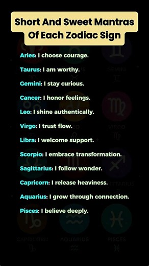 The Short & Sweet Mantra Your Zodiac Sign Needs Right Now #zodiacsigns #astrology #horoscope #fyp
