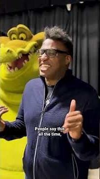 The Voice of Louis the Alligator (Michael-Leon Wooley) Meets His Animatronic!