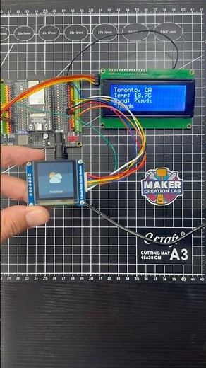 Make Your Own ESP32 Mini Weather Station! #esp32 #arduino #weatherforecast