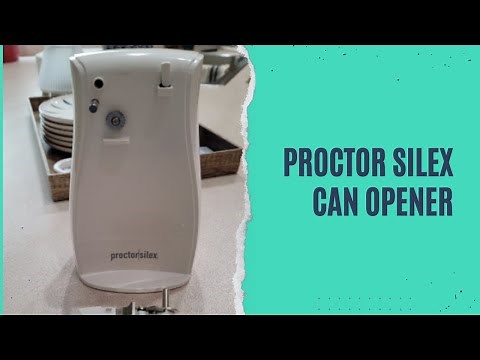 Proctor Silex Power Electric Automatic Can Opener Review, Unbox | with Knife Sharpener