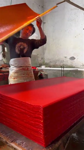 Ancient Art Unveiled: Jingxian Orange Red Paper - A Millennium's Secret