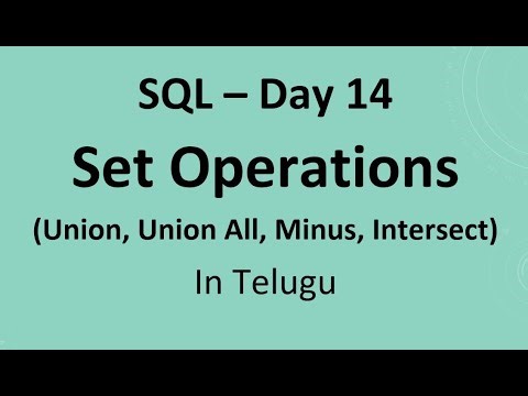 SQL Day 14: Set Operations