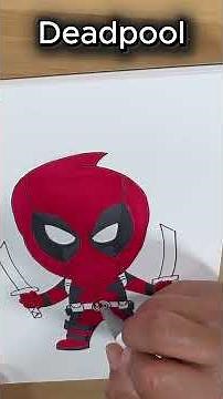 Deadpool Speed Drawing & Coloring with Ohuhu Markers 🔥 Insane Timelapse!
