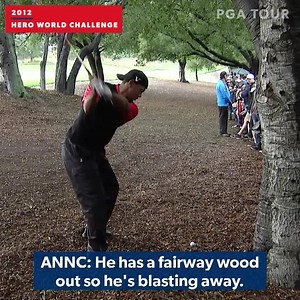 5.4M views · 7.8K reactions | Eye-opening. Jaw-dropping. Mind-blowing. ￼ Tiger Woods, the escape artist. 慄‍♂️ | PGA TOUR | Facebook