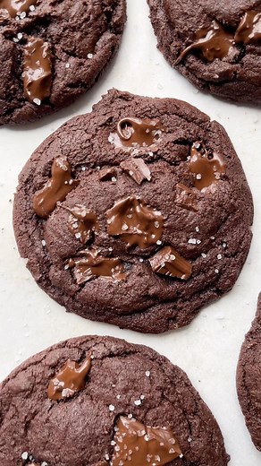 ✨Thick Chocolate Cookies✨ All-purpose flour Dutch-processed cocoa powder Baking soda Salt Cornstarch Unsalted butter Granulated sugar & Brown sugar Eggs Light corn syrup Chocolate chips or Chopped chocolate On my site search “chocolate cookies” or click the link in my bio @beth_thefirstyear #cookies #cookiesofinstagram #cookiestagram #chocolatecookies #chocolatecookie https://thefirstyearblog.com/chocolate-cookies/ | The First Year
