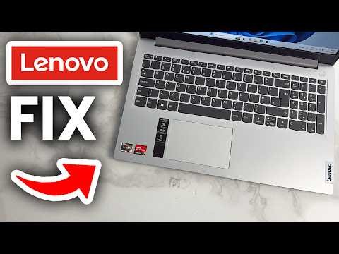 How To Fix Lenovo Laptop Touchpad Not Working - Full Guide